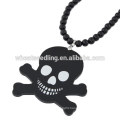 Acrylic black beads skull sweater chain skull necklace